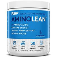 RSP AminoLean - All-in-One Pre Workout, Amino Energy, Weight Management Supplement with Amino Acids, Complete Preworkout Energy for Men & Women, Blue Raspberry, 30 (Packaging May Vary)