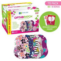 Infants Extra Sensitive Adhesive Eye Patch Girls 70 Pack Series II