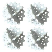 HADIY 4PCS Laundry Balls Snow Style Dryer Balls Anti-Knotting-Laundry Fabric Softener/Sheet Alternative (Gray)