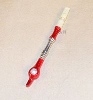 Aluminum Medwakh – Silver and Red Design (AL061D)