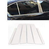 6Pcs Stainless Steel Chrome Window Door Pillar Post Cover Trims Fit for Honda Accord 4DR Sedan 2013-2016