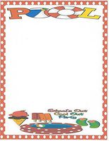 School's Out Cool Out Party Stationery Printer Paper 26 Sheets