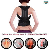 Back Brace for Women and Men- Correct Posture Relieve Lower Back Pain with Sciatica/Scoliosis/Slipped Discs/Degenerative Disc Disease- Shoulder Back Support for Old and Young (L)