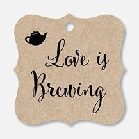24ct Tea Wedding Favors, Love is Brewing Wedding Favor Tags, Beer, Teapot, Coffee Cup (FS-096-KRB)