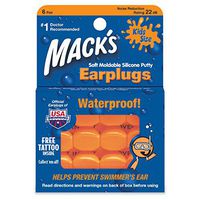 Mack's Kids Size Soft Moldable Silicone Ear Plugs 6 pr(pack of 2)