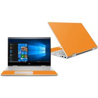 MightySkins Skin Compatible with HP Envy x360 Convertible 15" (2018) - Solid Orange | Protective, Durable, and Unique Vinyl Decal wrap Cover | Easy to Apply, Remove | Made in The USA