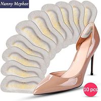 Heel Grips Leather Heel Liners Heel Cushions Inserts Abrasion & Blister Resistant Adhesive Heel Liners 10 Pieces