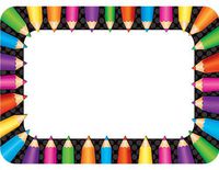 Teacher Created Resources Colored Pencils Name Tags (5513)