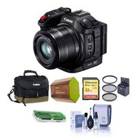 Canon XC15 4K UHD Compact Professional Camcorder, 10x Optical Zoom - Bundle with Video Case, 32GB SDHC U3 Card, Spare Battery, 58mm Filter Kit, Cleaning Kit, Card Reader