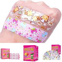 melysUS 100Pcs/Box Waterproof Cute Cartoon Band-Aid Adhesive Bandages First Aid Stickers Adhesive Bandages