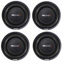 4) MB Quart DS1-204 400 Watt 8 Inch Shallow Slim Subs DVC Car Subwoofers Four