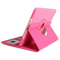 Jennyfly iPad Mini 3 Cover,360 Degree Rotating Protective Stand Case Lightweight Multiple Viewing Angles Cover with Card Slot for 7.9 inch iPad Mini1/2/3 -Rose Pink