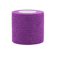 COMOmed Self Adherent Cohesive Bandage FDA Approved 2"x5 Yards First Aid Bandages Stretch Sport Athletic Wrap Vet Tape for Wrist Ankle Sprain and Swelling,Purple(6 Rolls)