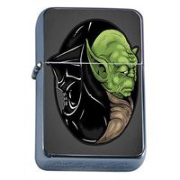 Ying & Yang Chinese Philosophy Flip Top Dual Torch Lighter S11 Smoking Cigarette Yin Yang