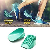 Xinrangxin Heavy-Duty Gel and Cup, Achilles Tendon, Ankle, Sports Cushion, Heel Cup, High Insole Heel, and Cup for Sever's Chorea & Plantar Fasciitis, Regular Version of The Booster Pad (Green)