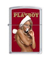 Zippo Playboy Cover December 1970 Pocket Lighter, Satin Chrome