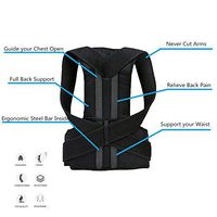 Adjustable Posture Corrector & Back Support Brace – The Most Comfortable, Effective, and Light Weight Brace Available Anywhere. (M)