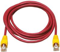 Allen Tel AT1510-REC Category 5e Ethernet Crossover Cable, 10-Foot Length, Red, AT15 Series, U/UTP Patch Cable, 2 Pair, 4 Stranded Copper Conductor