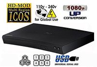 NEW SAMSUNG BD-J5100 (Compact 12W" x 2H" x 8D") Multi Zone All Region Blu Ray DVD Player - 1 HDMI, 1 COAX, 1 ETHERNET CONNECTIONS + (6Feet HDMI Cable)
