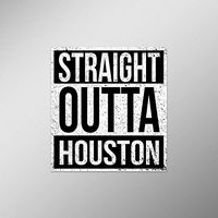 Straight Outta Houston Vinyl Decal Sticker | Cars Trucks Vans SUVs Laptops Walls Windows Cups | Full Color | 4.5 X 5 Inches | KCD2092