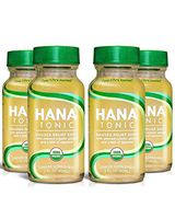Hana Tonic Anti Nausea Ginger Shot - Fast Acting Organic Relief from Motion & Morning Sickness - Safe, Boosts Daily Immunity, Aids Digestion and Tastes Great! (4 Pack)