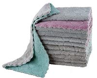 Marpressel 10 Pack Cleaning Cloth, Kitchen Cloth Dish Towels,Strong Absorption Coral Velvet Dishtowels,Remove Oil and Fast Drying Towels