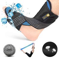 Plantar Fasciitis Night Splint Kit-Ultra Breathable Plus Cool Feeling Corrective Brace Soft Pad Massage Ball Elastic Strap Pain Relief for Drop Foot from NICEWIN [Upgraded] 2019