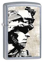 Zippo Lighter: Military Soldier in Full Gear - Street Chrome 80505