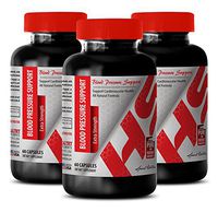 Energy boositing Supplements - Blood Pressure Support - Extra Strength - Energy Boost Weight Loss - 3 Bottles (180 Capsules)