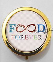 BlackKey Food Forever 3-Compartment Decorative Pocket Gift Box Case Organizer for Pill, Color 2 -1012