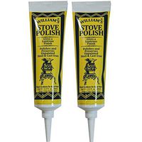 Williams Black Wood Stove Polish Paste for Cast Iron (2-Pack)