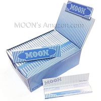 Moon 108×45mm Blue Rice Cigarette Tobacco Rolling Paper 60 booklets 1920 Papers Totally