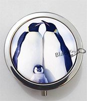 BlackKey Penguin 3-Compartment Decorative Pocket Gift Box Case Organizer for Pill, Color 1 -2007