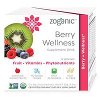 Organic Herbal Supplement Drink Mix - Daily Multivitamin with Minerals and Super Food, Pure Fruit Extract, Berry Flavor-15 Packets