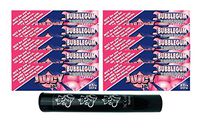 Herb Airtight Tube Pocket Protector with Juicy Jay's Bubblegum 1.25 Flavored Hemp Rolling Papers 10 Count DC Crafts Nation- Ganesha