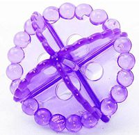 LIVDAT 6 Pcs Reusable Solid PVC Laundry Ball Washing Ball Dryer Ball Fabric Soften Helper Cleaner