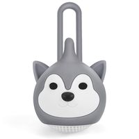 MIABOO Mini Wireless Speaker Portable Bluetooth Speaker with Powerful Sound, Easy Carry Cute Husky Pet Dog Design, Shockproof Dust-Proof (Gray)