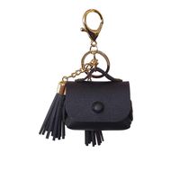 Graysky Cute Purse Shape Leather Protective Cover Compatible with AirPods Pro 3rd Gen Charging Case 2019 Release, Front Button, Shock & Scratch-Resistant Durable Case Cover with Bounce Keychain