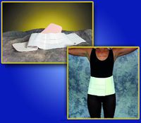 8" Lumbosacral Support with Insert Pocket, Sacral Supt W-Pocket 8in Md, (1 EACH, 1 EACH)