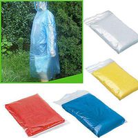 Rain Poncho,40Pcs Thick Emergency Waterproof Disposable Rain Poncho Plastic Clear Rain Gear with Drawstring Hood Raincoat for Men and Women for Disney, Hiking, Emergency Travel (Multicolor)