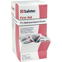 Safetec Hydrocortisone 1% Cream.9 g. pouch 144 ct. box (12 boxes/case)