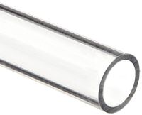 Polycarbonate Tubing, 1/2" ID x 5/8" OD x 1/16" Wall, Clear Color 24" L
