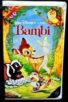 Vintage Disney Bambi Black Diamond VHS Tape-Very Rare