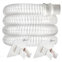 CPAP Hose with CPAP Tube Holder by Care Touch - White Ergonomic CPAP and BIPAP Hose 6ft (72"), Lightweight and Universal Fit with 2 Removable Wall Hook Clamps