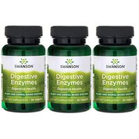 Swanson Digestive Enzymes 90 Tabs 3 Pack