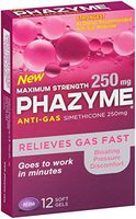 Phazyme Maximum Strength 250 mg Softgels, 12 ea (Pack of 4)