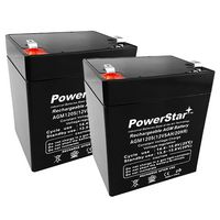 PowerSTar 12V 5Ah Ion Block Rocker Uninterruptible Power Supply Audio Battery - 2 Pack