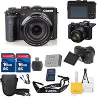 Canon Professional Digital Point & Shoot Camera Kit With Canon PowerShot G3X + Original Canon Accessories + 32GB Memory + Digital Camera Pouch + Cleaning Kit With Mini Tripod - International Version