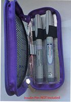 CHILLPACKS Insulin Pen Aluminum foil Insulated Cooler Case-(Purple)