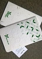 Magical Ants Hand Made Pocket Notepads with seeds in cover(Set of 2) (White&Green2)Attractive cover page,Soft cover,50 pages,Affordable price,Easy to Carry,Exclusive collection,Limited Edition